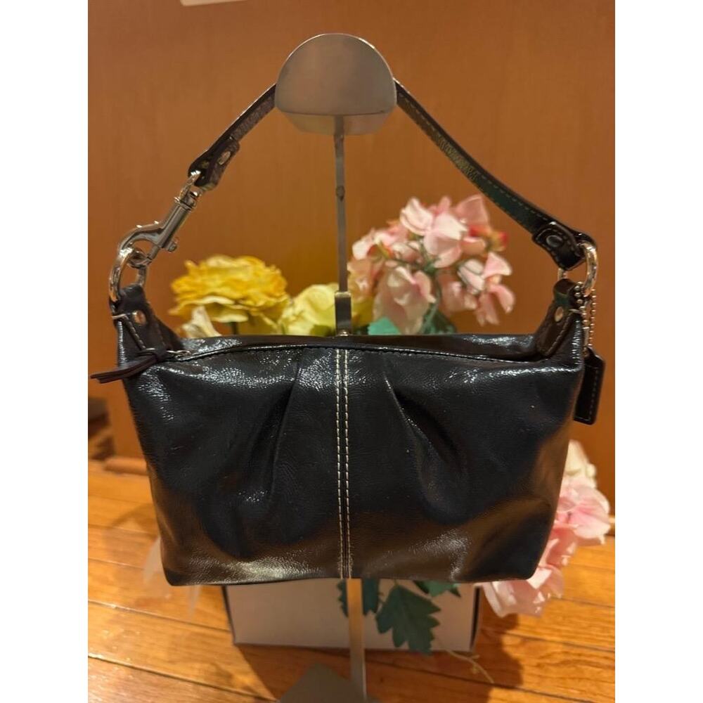 Coach Y2k Patent Leather Mini Top Handbag Purse (110